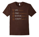 Air Moves Us Fire Transforms Us Water Shapes Us Tshirt