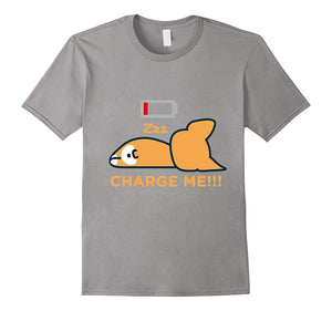 Corgi Cute Puppy Low Battery Funny T-Shirt