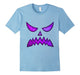Creepy Purple Galaxy Pumpkin Face T-Shirt