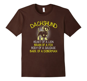 Dachshund Heart - A Sausage Bark Of A Doberman Shirt
